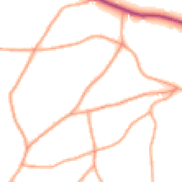 Daytime road noise heatmap for GL18 1PB