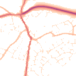 Daytime road noise heatmap for GL18 1PP