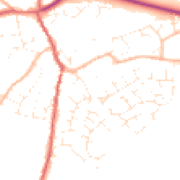 Daytime road noise heatmap for GL18 1PT