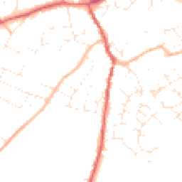 Daytime road noise heatmap for GL18 1RB