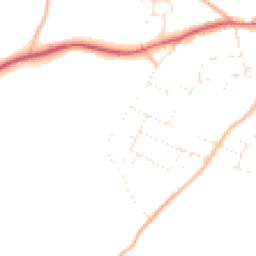 Daytime road noise heatmap for GL18 1RF