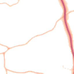 Daytime road noise heatmap for GL18 1RL
