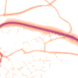 Daytime road noise heatmap for GL18 1SL