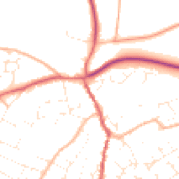 Daytime road noise heatmap for GL18 1TR