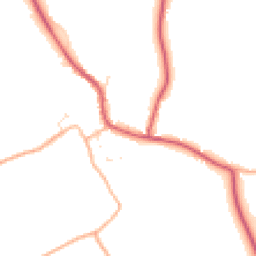 Daytime road noise heatmap for GL18 2AQ
