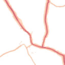 Daytime road noise heatmap for GL18 2AY