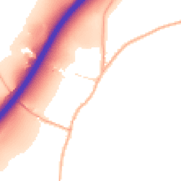 Daytime road noise heatmap for GL18 2DL