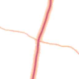 Daytime road noise heatmap for GL18 2DS