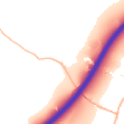 Daytime road noise heatmap for GL18 2EH