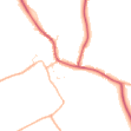 Daytime road noise heatmap for GL18 2EN