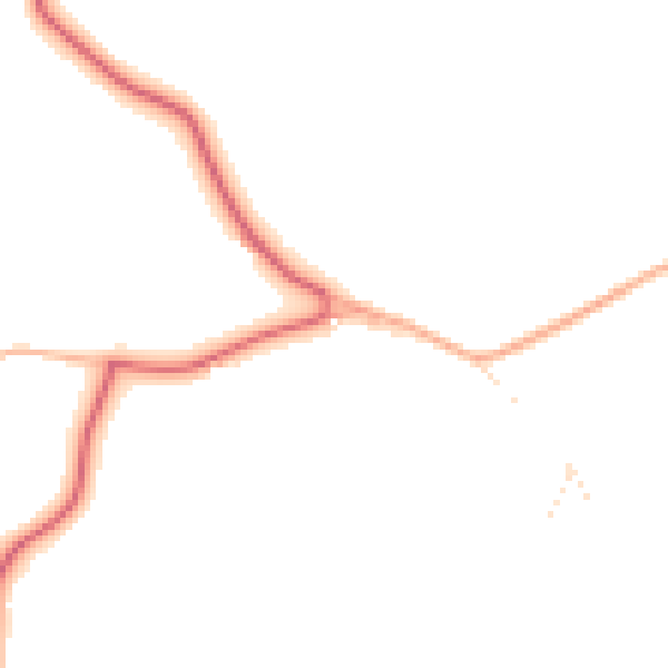 Daytime road noise heatmap for GL19 3AW