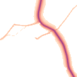 Daytime road noise heatmap for GL19 3BB