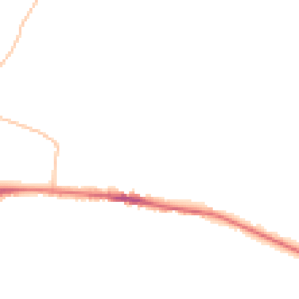 Night-time road noise heatmap for GL19 3DR