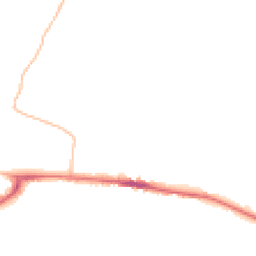 Night-time road noise heatmap for GL19 3EL