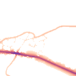 Daytime road noise heatmap for GL19 3EN