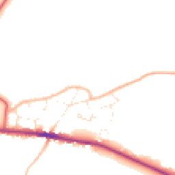 Daytime road noise heatmap for GL19 3EP
