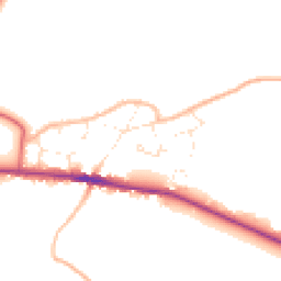 Daytime road noise heatmap for GL19 3ER