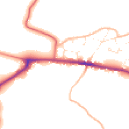 Daytime road noise heatmap for GL19 3EU