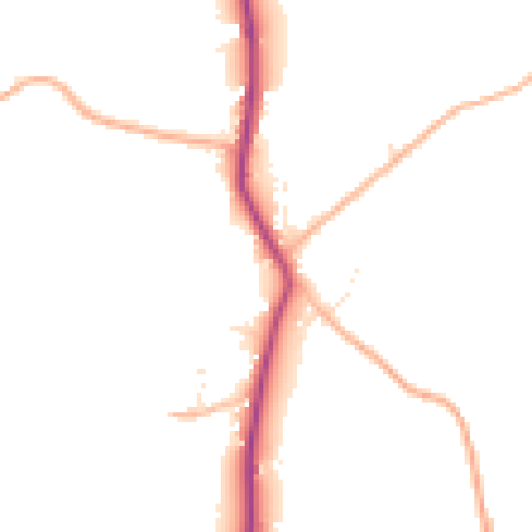 Daytime road noise heatmap for GL19 3FB