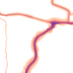 Daytime road noise heatmap for GL19 3HA