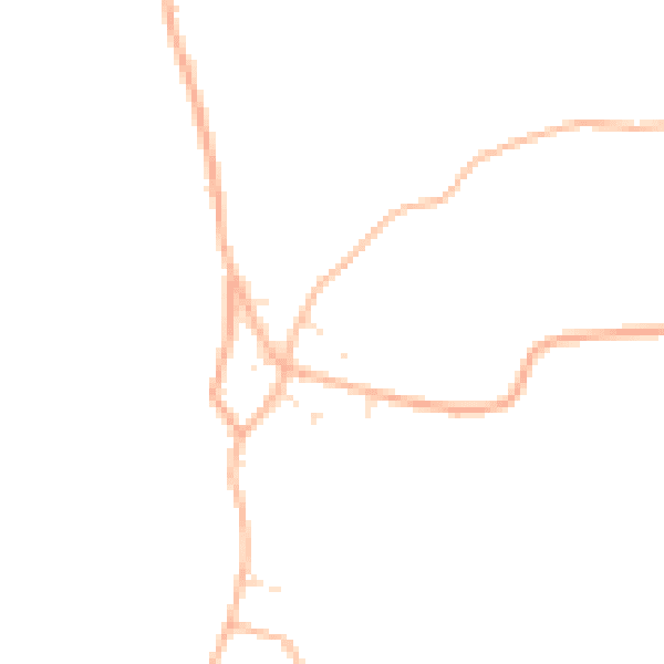 Daytime road noise heatmap for GL19 3LH