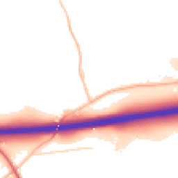 Daytime road noise heatmap for GL19 3PP