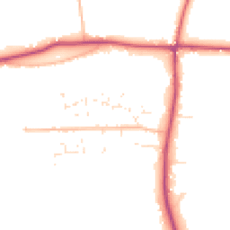 Daytime road noise heatmap for GL19 3QY