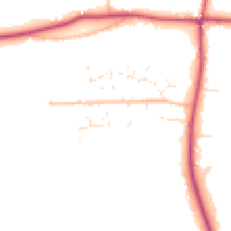 Daytime road noise heatmap for GL19 3RR
