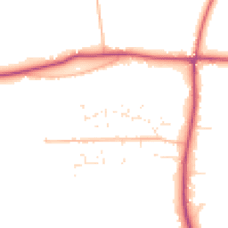 Daytime road noise heatmap for GL19 3RT