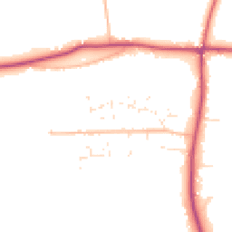 Daytime road noise heatmap for GL19 3RY