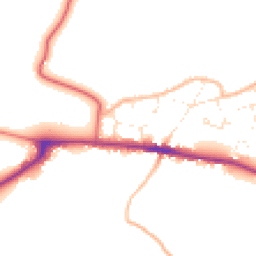 Daytime road noise heatmap for GL19 3SD