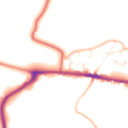 Daytime road noise heatmap for GL19 3SE