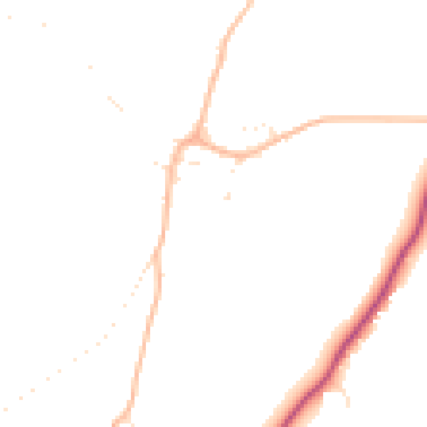 Daytime road noise heatmap for GL19 4AP