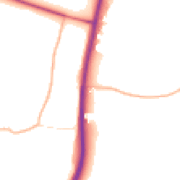 Daytime road noise heatmap for GL19 4BN