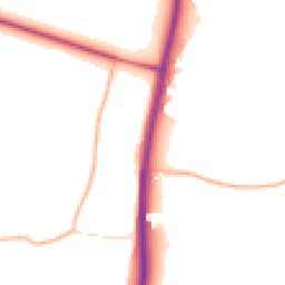 Daytime road noise heatmap for GL19 4BW