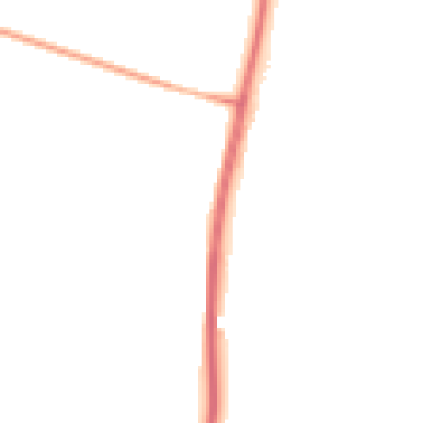 Night-time road noise heatmap for GL19 4BW