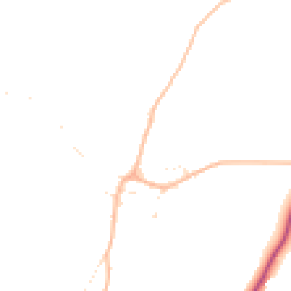 Daytime road noise heatmap for GL19 4DA