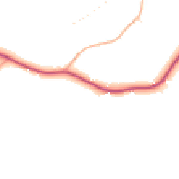 Daytime road noise heatmap for GL19 4DY