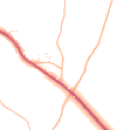 Daytime road noise heatmap for GL19 4ES