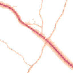 Daytime road noise heatmap for GL19 4EY