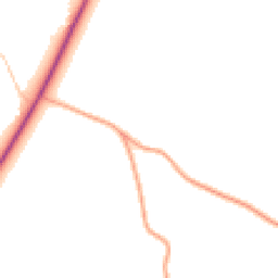 Daytime road noise heatmap for GL19 4LX