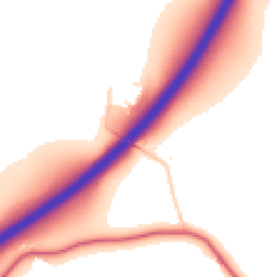 Daytime road noise heatmap for GL19 4QH