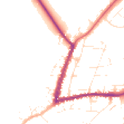 Daytime road noise heatmap for GL20 5AU