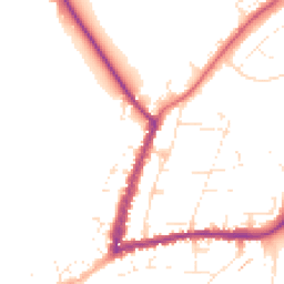 Daytime road noise heatmap for GL20 5BW