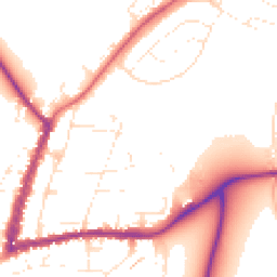 Daytime road noise heatmap for GL20 5DB