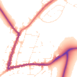 Daytime road noise heatmap for GL20 5DL