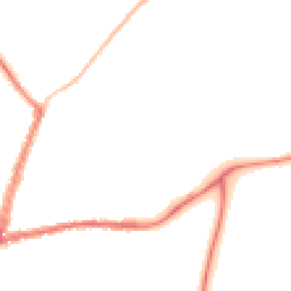 Night-time road noise heatmap for GL20 5DP