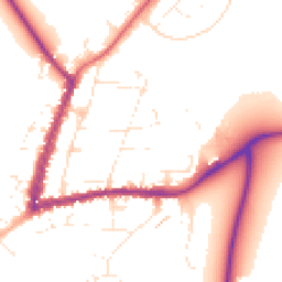 Daytime road noise heatmap for GL20 5DS