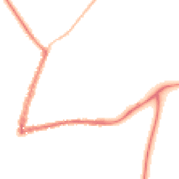 Night-time road noise heatmap for GL20 5DS