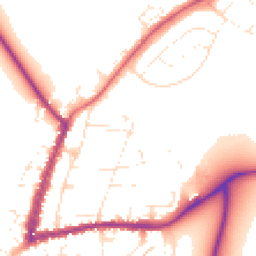 Daytime road noise heatmap for GL20 5DX